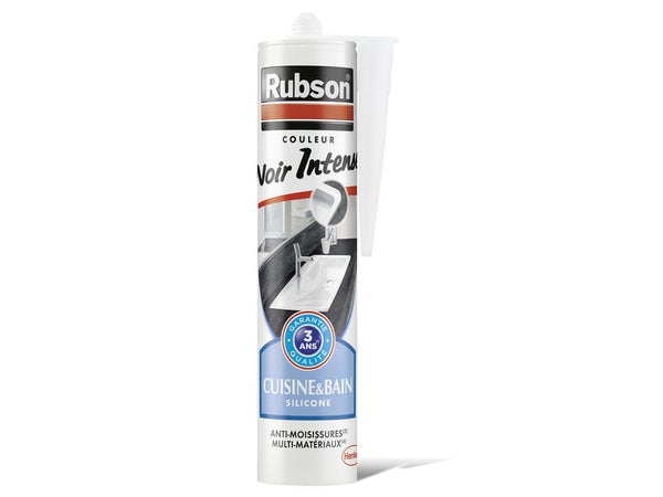 Mastic D'Étanchéité Cuisine Et Bain Rubson Silicone Noir 280 Ml