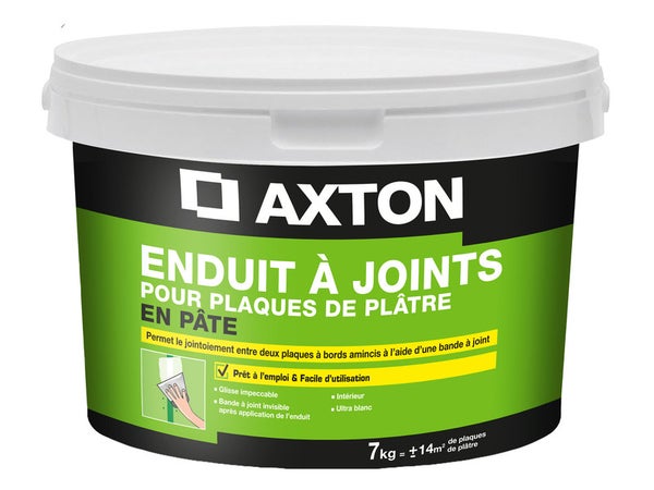 Enduit Pour Bande À Joint Axton 7 Kg En Pâte, Pour Plaque De Plâtre