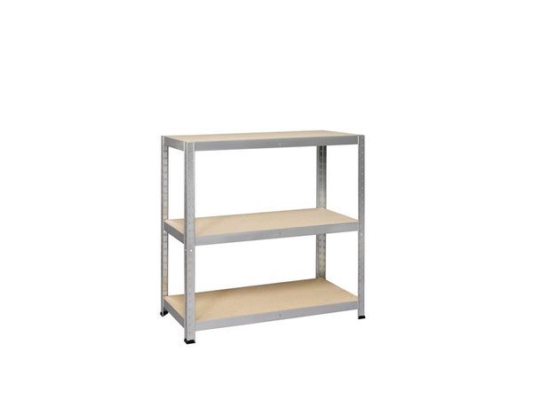 Etagère métal Strong Table galvanisé, 3 tablettes l.45 x H.88 x P.40 cm
