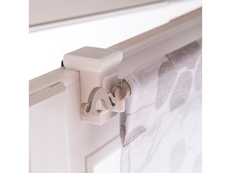 Lot De 2 Supports Sans Percage Barre De Vitrage Petite Fenetre 10mm Transparent