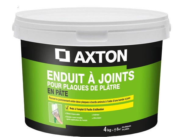 Enduit Pour Bande À Joint Axton 4 Kg En Pâte, Pour Plaque De Plâtre