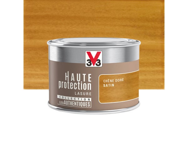 Lasure V33 Hp Les Authentiques 8 Ans Chêne Doré Satiné 0.125 L
