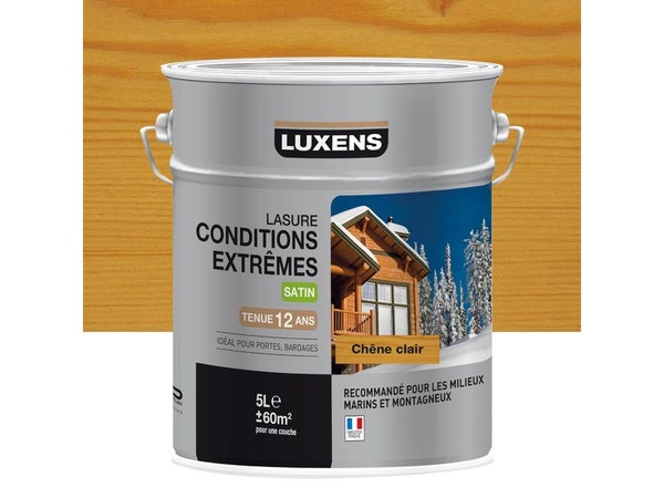 Lasure Luxens Conditions Extrêmes 5 L, Chêne Clair