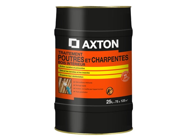 Traitement Du Bois Poutre Et Charpente Axton 10 Ans, 25 L