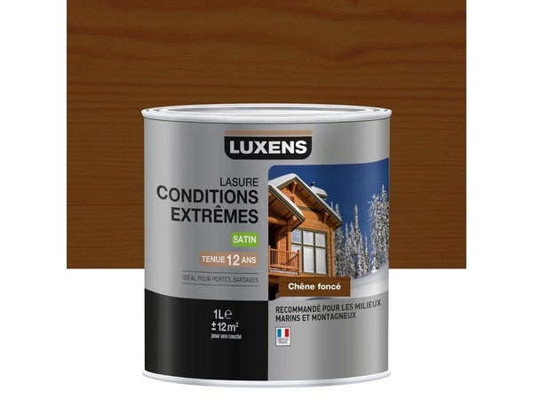 Lasure Luxens Conditions Extrêmes 1 L, Chene Foncé