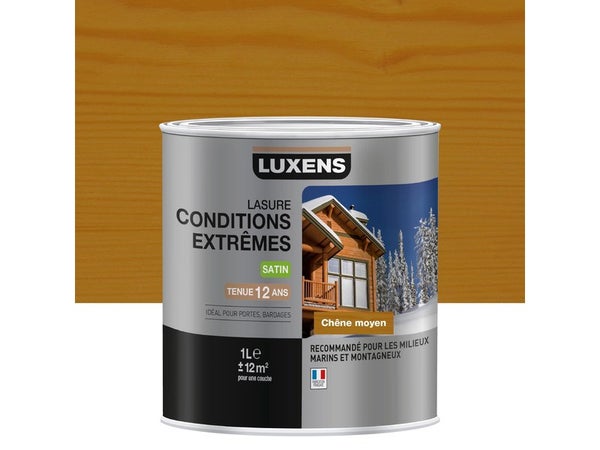 Lasure Luxens Conditions Extrêmes 1 L, Chêne Moyen