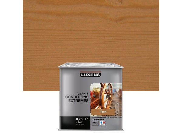 Vernis Marin Bois Luxens Conditions Extrêmes Teck Brillant 0.75 L