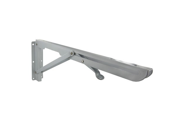Equerre Escamotable Acier Epoxy Blanc, H.14 X P.40 Cm