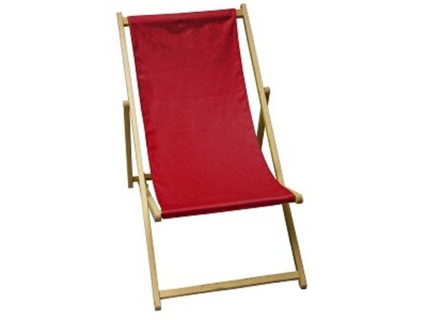 Chilienne de jardin Lola en bois rouge carmin