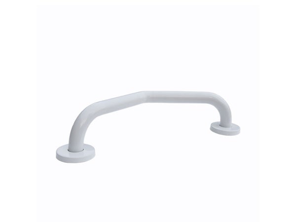 Barre D'Appui Coudée À Fixer, Acier Inoxydable Blanc, 40Cm