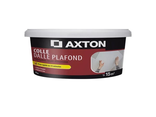 Colle Polystyrène Dalle Plafond Axton, 4 Kg