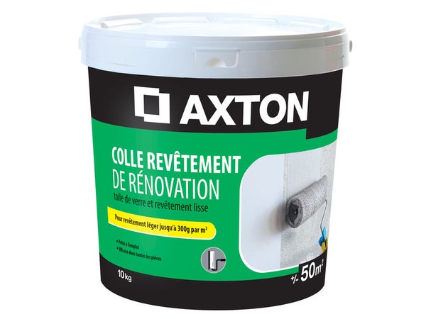 Colle pâte toile de verre et rénovation légère AXTON, 10 kg