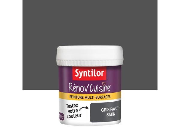 Testeur Peinture Syntilor, Gris Pavot, Satin 0.075L