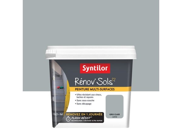Peinture SYNTILOR, gris clair, 0.75L