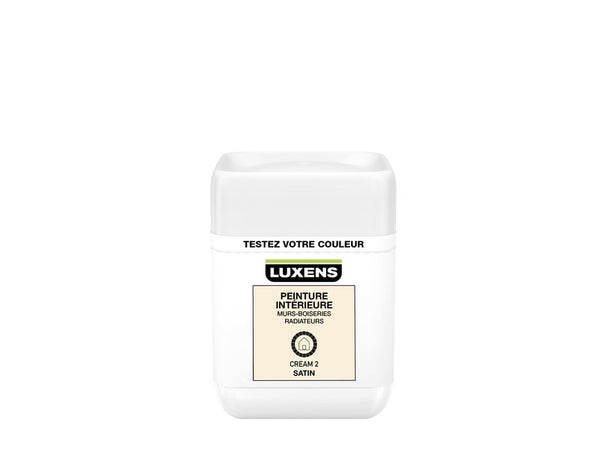 Testeur Peinture, Mur, Boiserie, Radiateur Luxens, Cream 2, Satin, 0.05