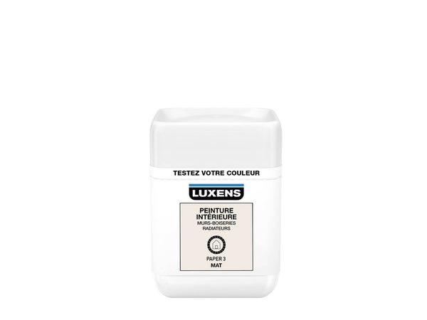 Testeur Peinture, Mur, Boiserie, Radiateur Luxens, Paper 3, Mat, 0.05L