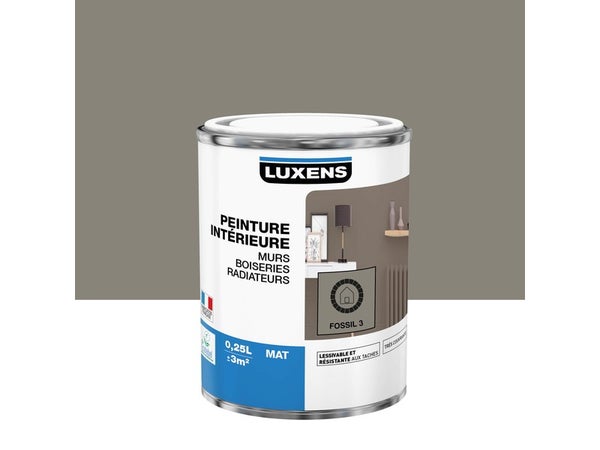 Peinture Interieure Brun Fossil 3 Luxens Mat 0.250L
