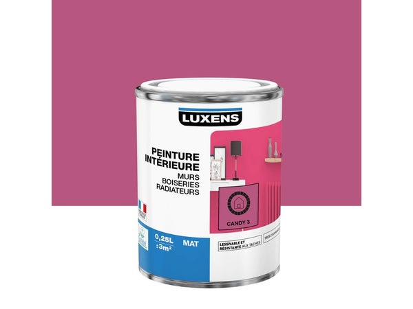 Peinture Interieure Rose Candy 3 Luxens Mat 0.250L