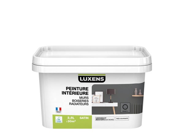 Peinture Mur, Boiserie, Radiateur Toutes Pièces Multisupports Luxens, Granit 2, 