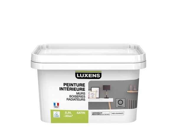 Peinture Mur, Boiserie, Radiateur Toutes Pièces Multisupports Luxens, Granit 3, 