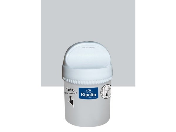 Testeur peinture gris télescope satiné Intérieur RIPOLIN 0.075L