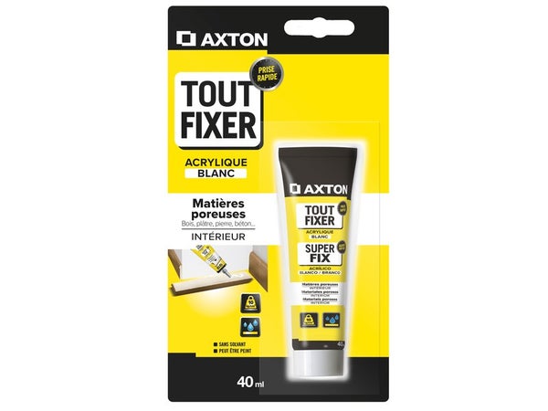 Colle Mastic Tout Fixer Au Mur Axton, 40 Ml