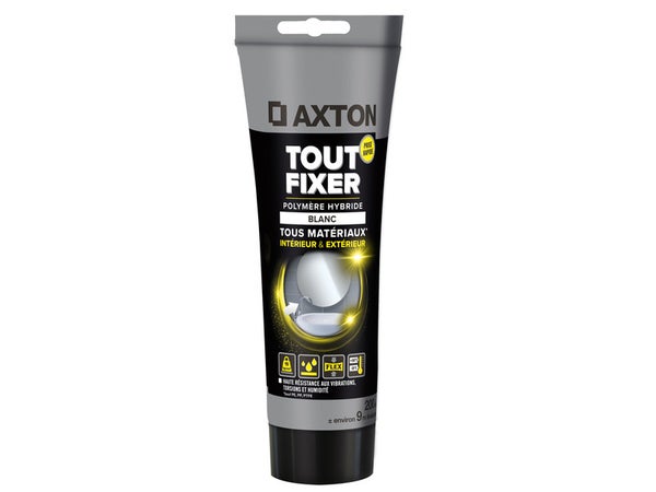 Colle Mastic Tout Fixer Polymère Axton, 200 Ml