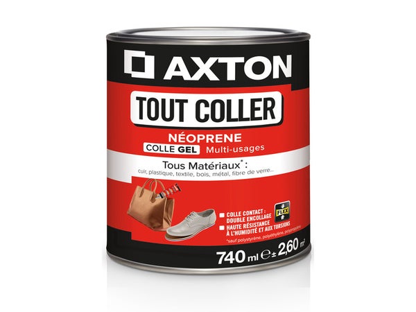 Colle Néoprène Gel Tout Coller Axton, 740 Ml