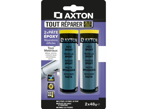 Pâte Époxy Tout Reparer Axton, 96 G