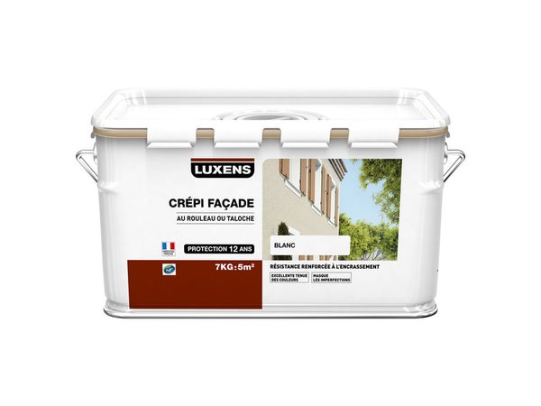Crépis Luxens Façade, Blanc, Mat, 7 Kg