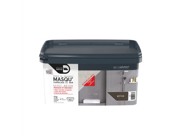Enduit Masqu'Carrelage Et Mur Maison Deco, Béton, 4 Kg
