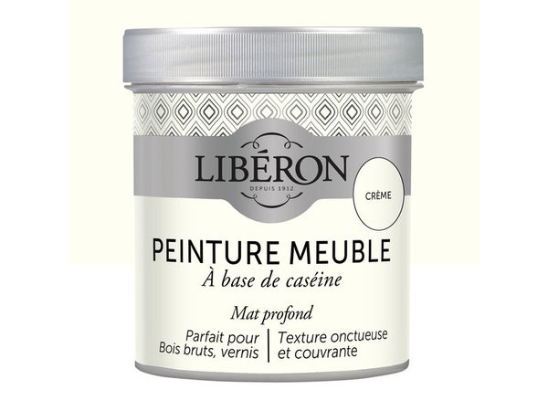 Peinture Meuble Et Boiserie Caséine Liberon Crème Mat 0.5 L