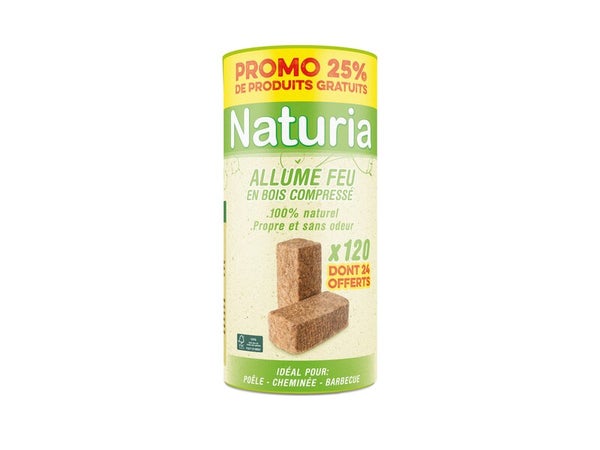 Tubes de cubes compressés NATURIA 120 pièces