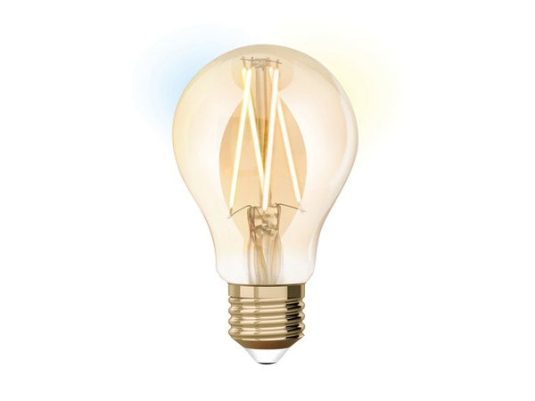 Ampoule intelligente led filament ambré std E27 806Lm 60W variation blanc, Idual