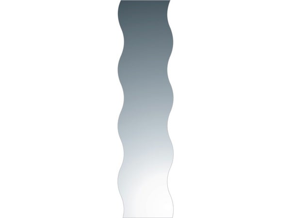 Miroir découpé l.30.0 x H.120.0 cm, Diam.120 cm, SENSEA Vague