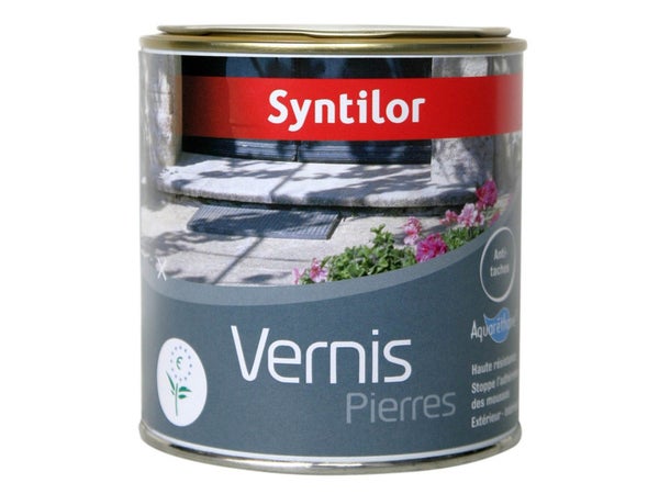 Vernis Pierre Extérieur / Intérieur Pierre Syntilor, Incolore, 0.5 L