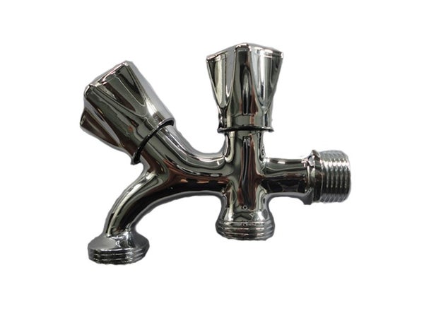 Robinet 2 Têtes À Clapet, Mâle / Mâle 15 X 21 Mm 20 X 27 Mm