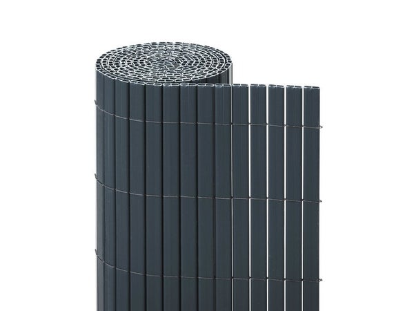 Canisse pvc 1x3m occultation forte anthracite