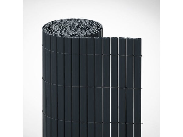 Canisse pvc 1,5x5m occultation forte anthracite