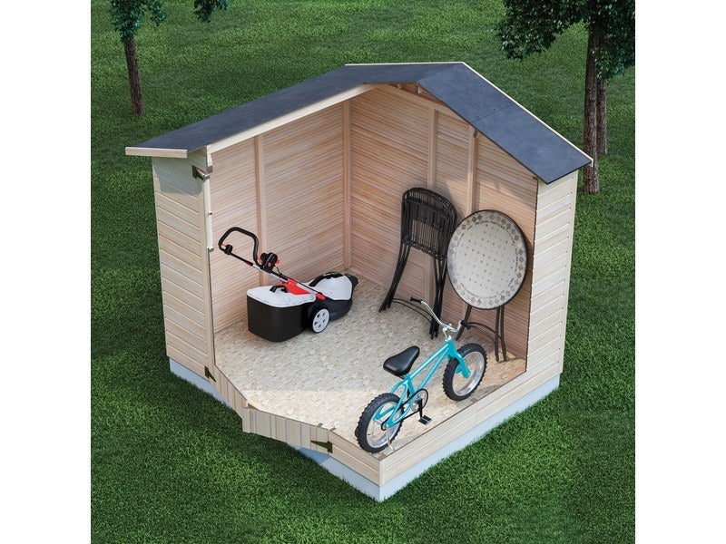 Abri De Jardin Bois Decor Et Jardin Louis Ep.12 Mm, 3.78 M²