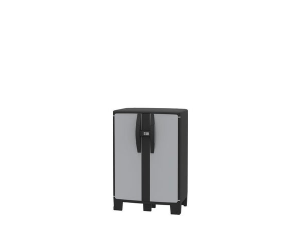 Armoire Basse Résine 1 Étagère Spaceo, L.65 X H.93 X P.39 Cm