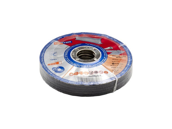 5 Disques De Coupe Pour Métal Dexter, Diam.115 X 3 X 22.23 Mm, T42