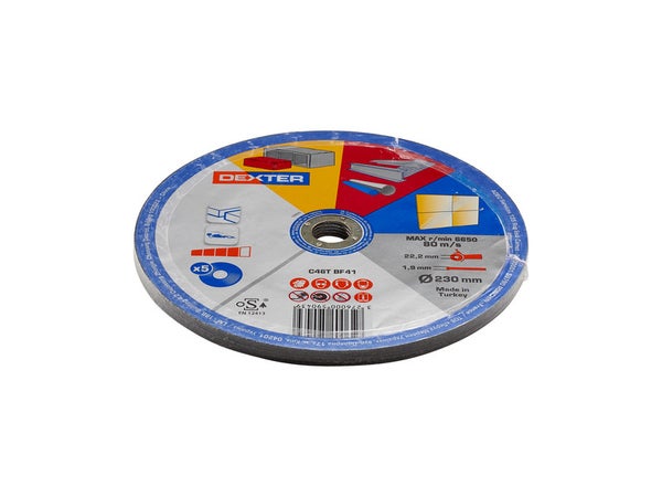 5 Disques De Coupe Pour Multimatière Dexter, Diam.230 X 1.9 X 22.23 Mm, T42