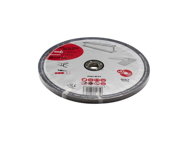 Lot De 5 Disques De Coupe Pour Métal, Diam.230 X 1.9 X 22.23 Mm