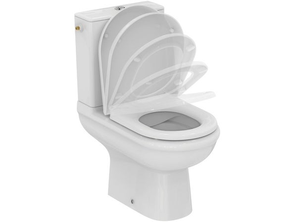 Pack Wc À Poser Sortie Horizontale, Sans Bride Exacto, Ideal Standard