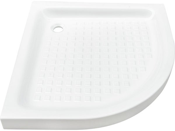 Receveur de douche standard, Nerea, L.90 x l.90 cm, grès blanc