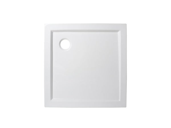 Receveur de douche standard, acrylique, blanc L.80 x l.80 cm, Essential SENSEA