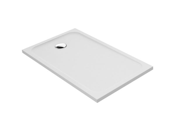 Receveur de douche, résine, blanc L.120 x l.70 cm, Easy