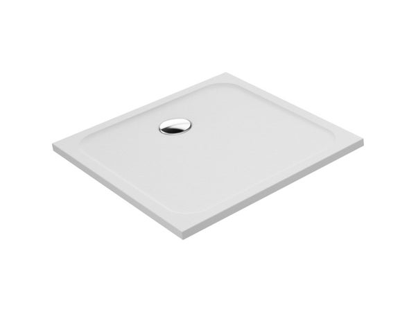 Receveur de douche, résine, blanc L.80 x l.80 cm, Easy