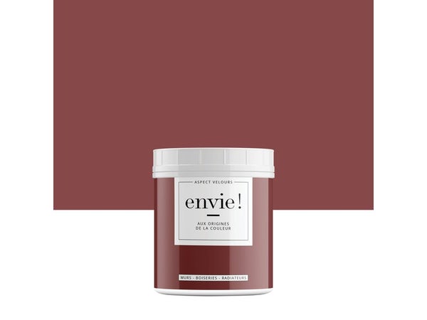 Testeur peinture dépolluante rouge terracotta velours ENVIE 75 ml